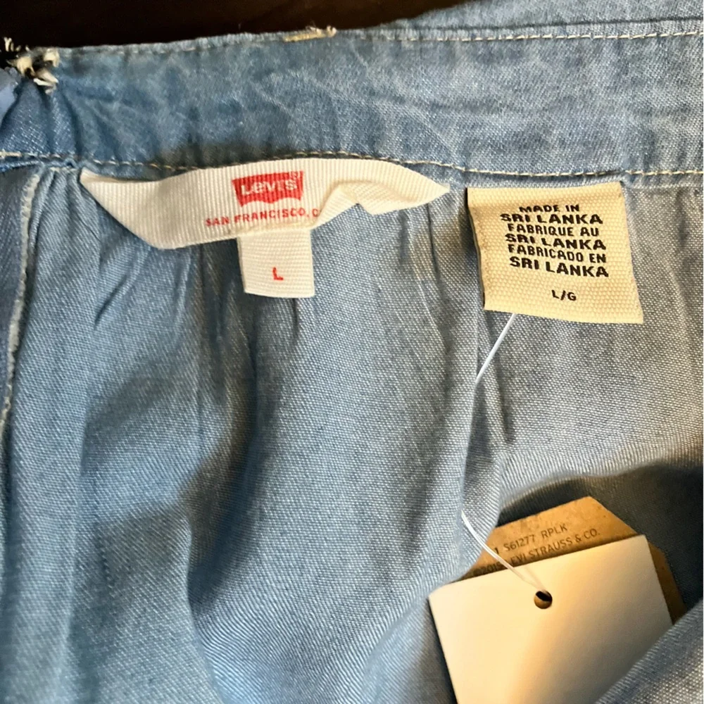 Levi’s | Joelle Back-Tie Twill Dress - Picture 11 of 11